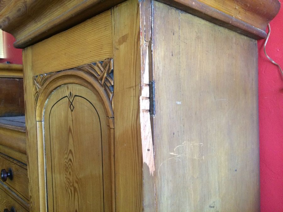 90' Long Faux Finish Pine Piece Late 19th Century European [Photo 18]