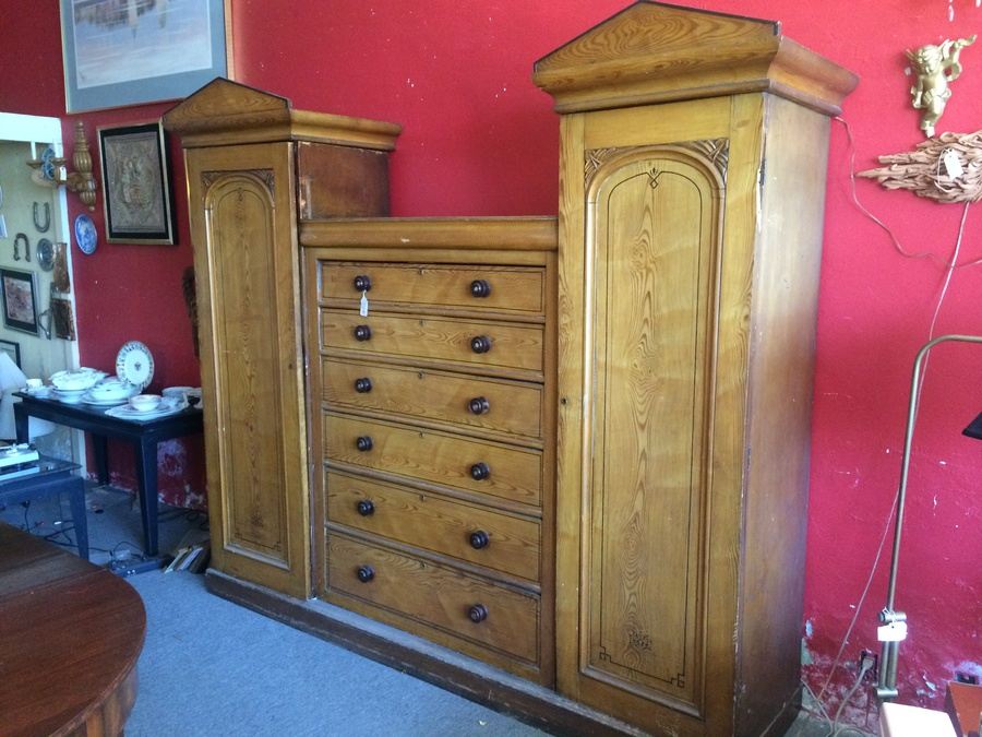 90' Long Faux Finish Pine Piece Late 19th Century European [Photo 1]