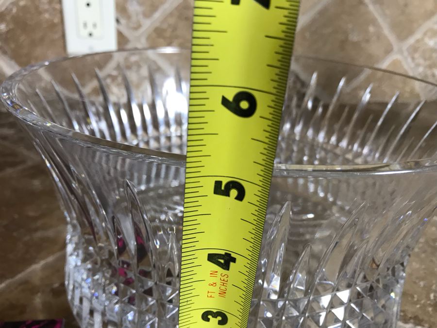 New Waterford Crystal Lisomore Diamond 10in Lead Crystal Bowl With Original Tags Retails $350 [Photo 11]
