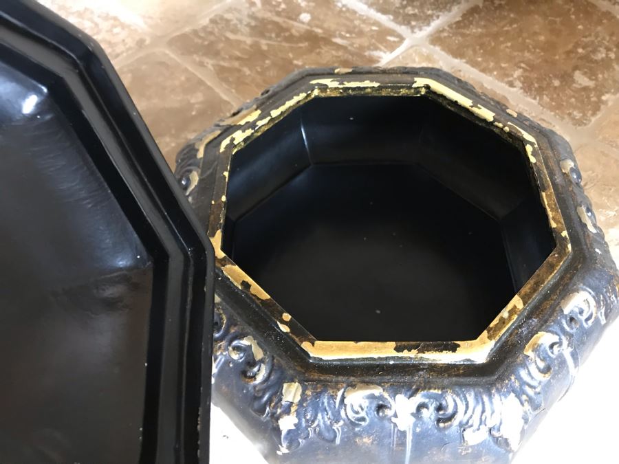 Decorative Ceramic Faux Decanter 14H And Lidded Box 9W [Photo 6]