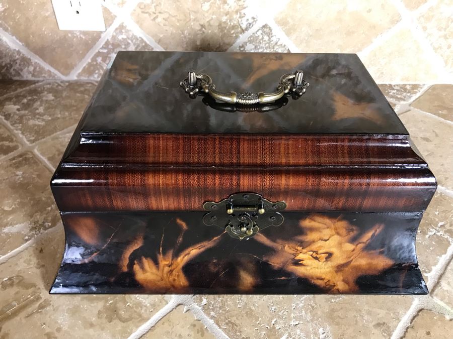 Decorative Box With Handle 13W X 9D X 6H [Photo 2]