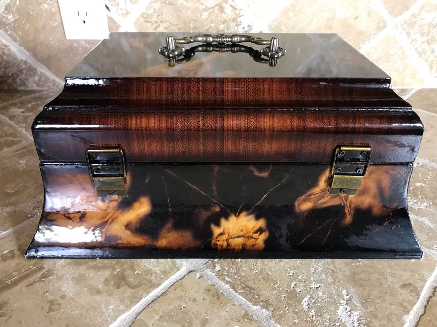 Decorative Box With Handle 13W X 9D X 6H [Photo 5]