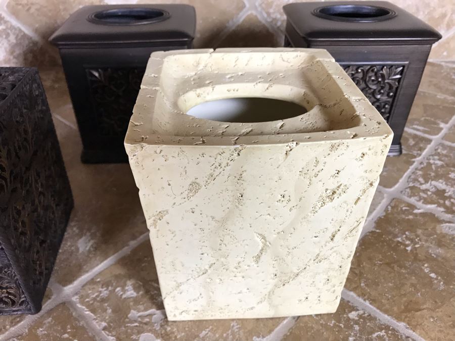 Set Of Five Tissue Box Covers And Lidded Jar [Photo 6]