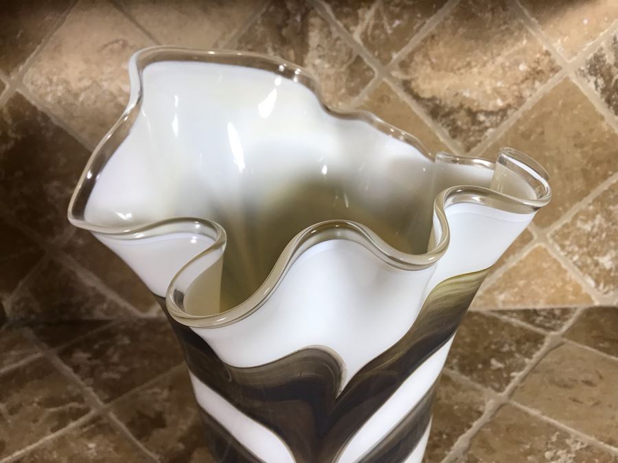 Art Glass Vase 15H [Photo 3]