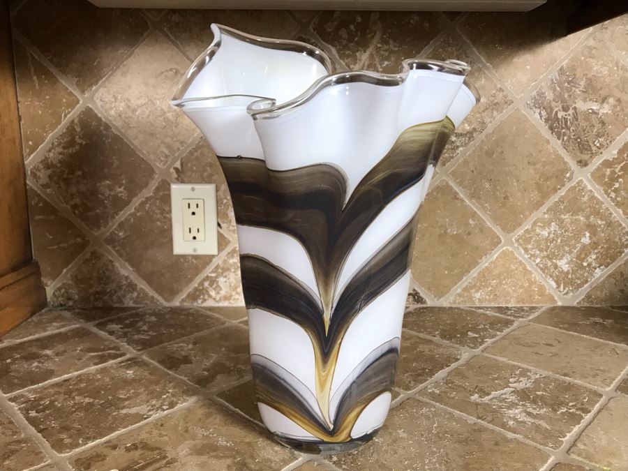 Art Glass Vase 15H [Photo 2]