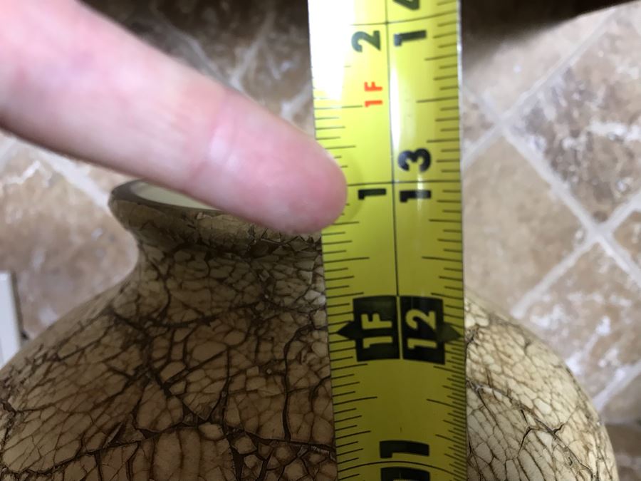 Decorative Crackled Vase 10W X 13H [Photo 4]