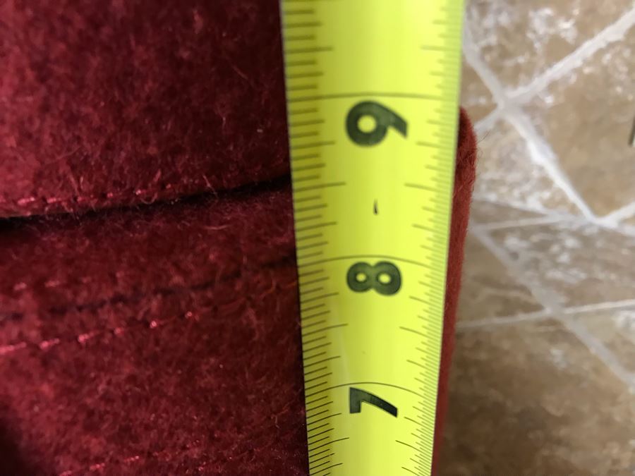 Set Of Three Pomegranate Felt Nesting Boxes By Lazy Susan (8H, 7H, 5.5H) Retails $230 Plus Decorative Skeleton Keys On Ring [Photo 7]