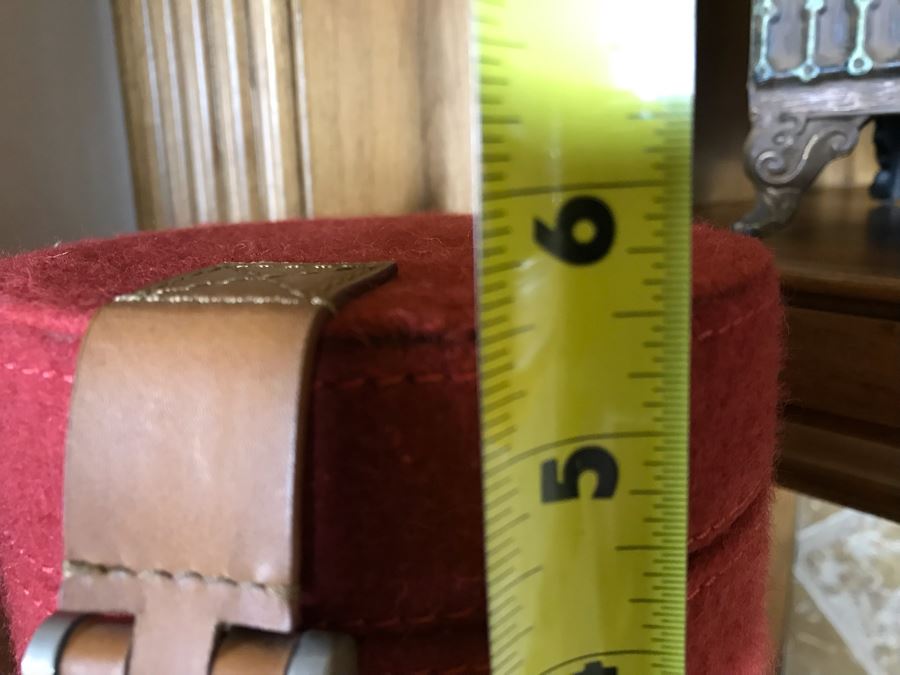 Set Of Three Pomegranate Felt Nesting Boxes By Lazy Susan (8H, 7H, 5.5H) Retails $230 Plus Decorative Skeleton Keys On Ring [Photo 9]