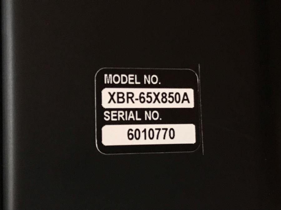 SONY BRAVIA 65' LCD TV Model XBR-65X850A With TV Stand, Four 3-D Glasses And Remote Control [Photo 15]