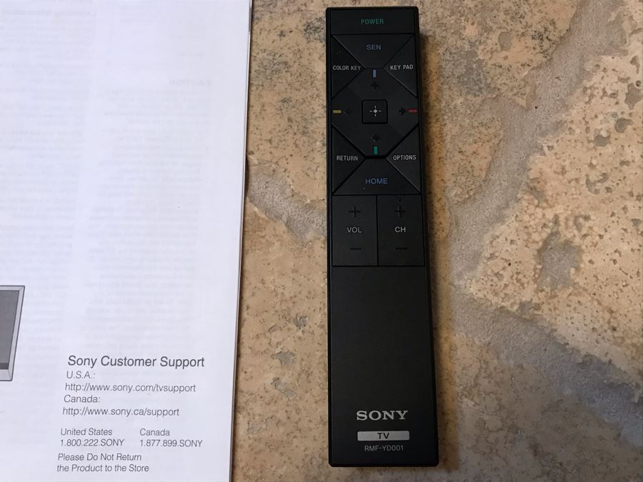 SONY BRAVIA 65' LCD TV Model XBR-65X850A With TV Stand, Four 3-D Glasses And Remote Control [Photo 19]