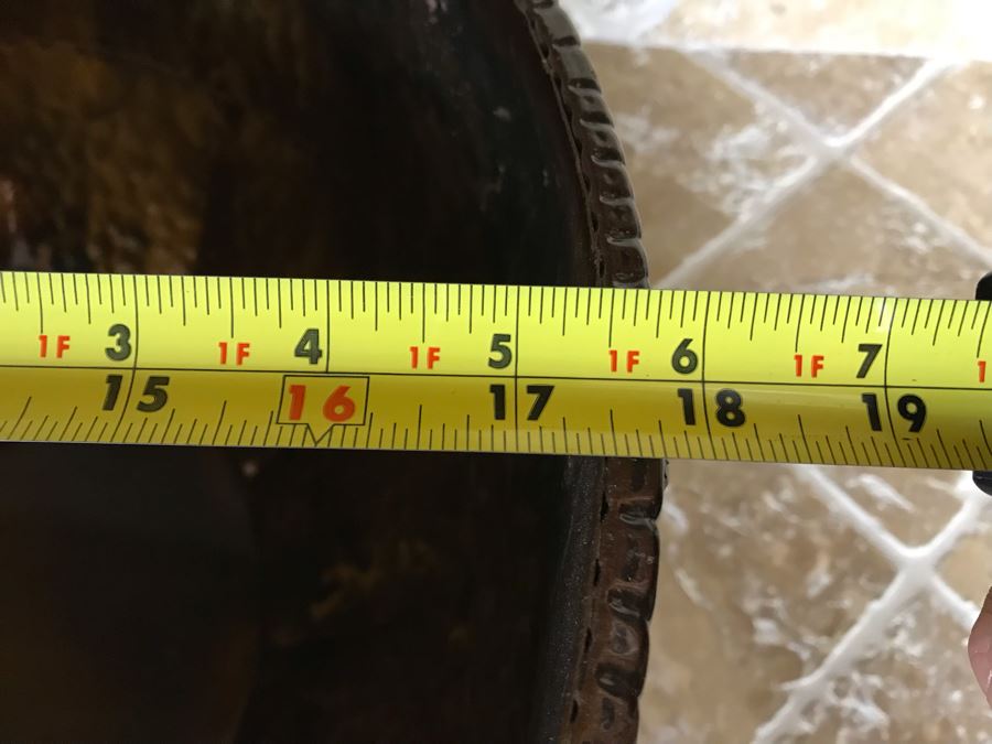 Metal Decorative Centerpiece Bowl With Ring Handles 18W X 9H [Photo 6]