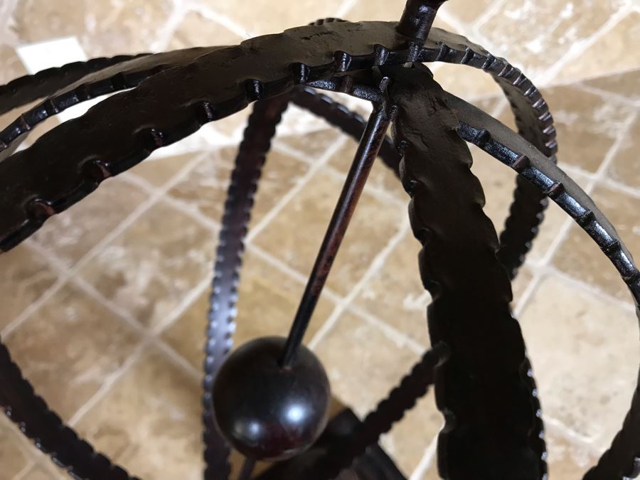 Decorative Metal Arrow Armillary Sphere Sundial 12.5W X 21H Retails $120 [Photo 6]