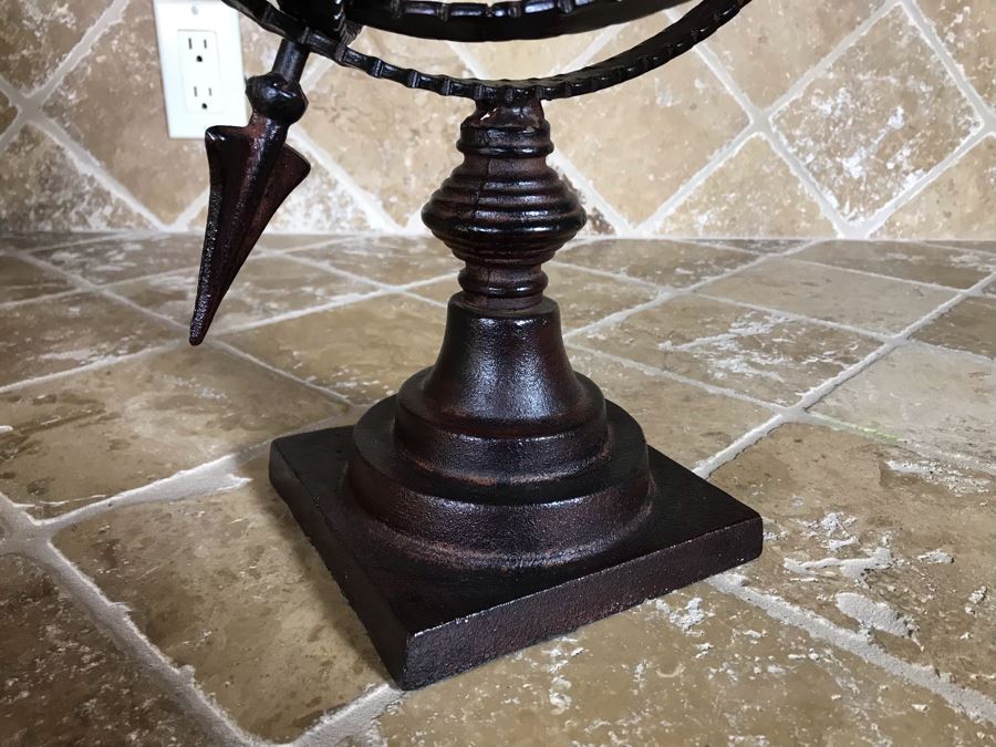 Decorative Metal Arrow Armillary Sphere Sundial 12.5W X 21H Retails $120 [Photo 5]