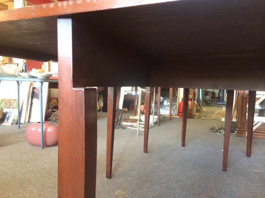 Large Dining Room Gateleg Table with Beautiful Inlay Work [Photo 8]