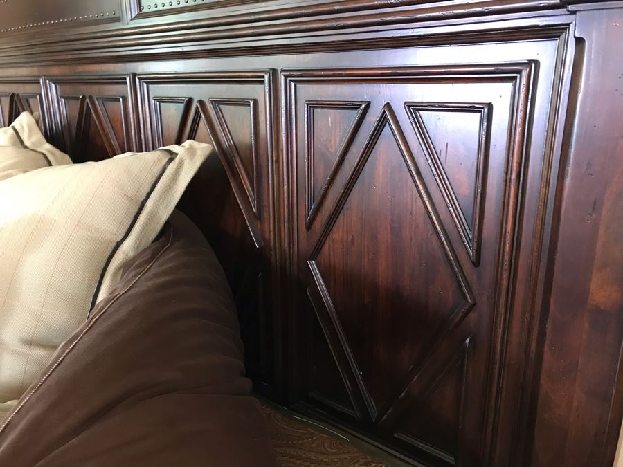 Lexington Furniture Pine Lakes Cal King Bed With Lady Americana Silver Collection Nobility Cal King Mattress (Guest Bed Rarely Used) And High End Bedding 84W X 96L X 71H (PICK UP FROM HOME) Retails $4,500+ [Photo 7]