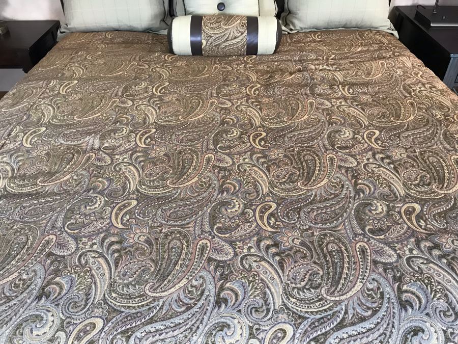 Lexington Furniture Pine Lakes Cal King Bed With Lady Americana Silver Collection Nobility Cal King Mattress (Guest Bed Rarely Used) And High End Bedding 84W X 96L X 71H (PICK UP FROM HOME) Retails $4,500+ [Photo 5]