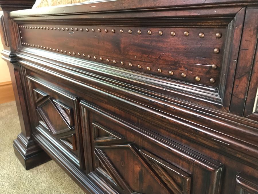 Lexington Furniture Pine Lakes Cal King Bed With Lady Americana Silver Collection Nobility Cal King Mattress (Guest Bed Rarely Used) And High End Bedding 84W X 96L X 71H (PICK UP FROM HOME) Retails $4,500+ [Photo 15]