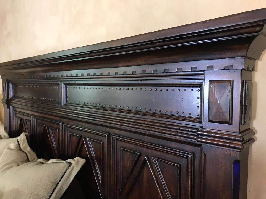 Lexington Furniture Pine Lakes Cal King Bed With Lady Americana Silver Collection Nobility Cal King Mattress (Guest Bed Rarely Used) And High End Bedding 84W X 96L X 71H (PICK UP FROM HOME) Retails $4,500+ [Photo 8]