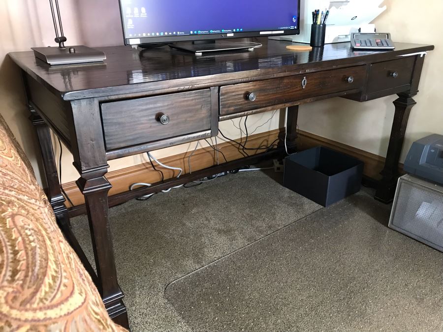 Bernhardt Wooden Desk 62W X 32D X 31H Retails $1,250 [Photo 1]