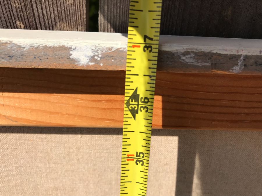 Original Jean Klafs Abstract Expressionist Framed Painting On Canvas 30 X 36 [Photo 11]