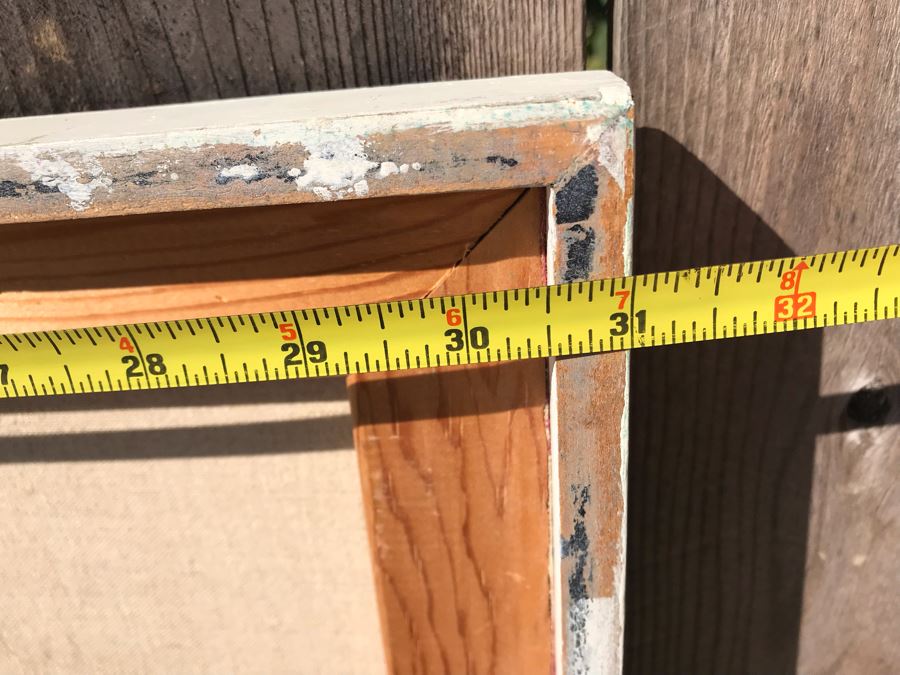 Original Jean Klafs Abstract Expressionist Framed Painting On Canvas 30 X 36 [Photo 10]