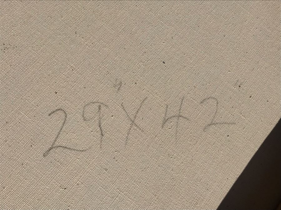 Original Jean Klafs Abstract Expressionist Painting On Canvas Titled 'Chinese Junk' 29 X 42 [Photo 13]