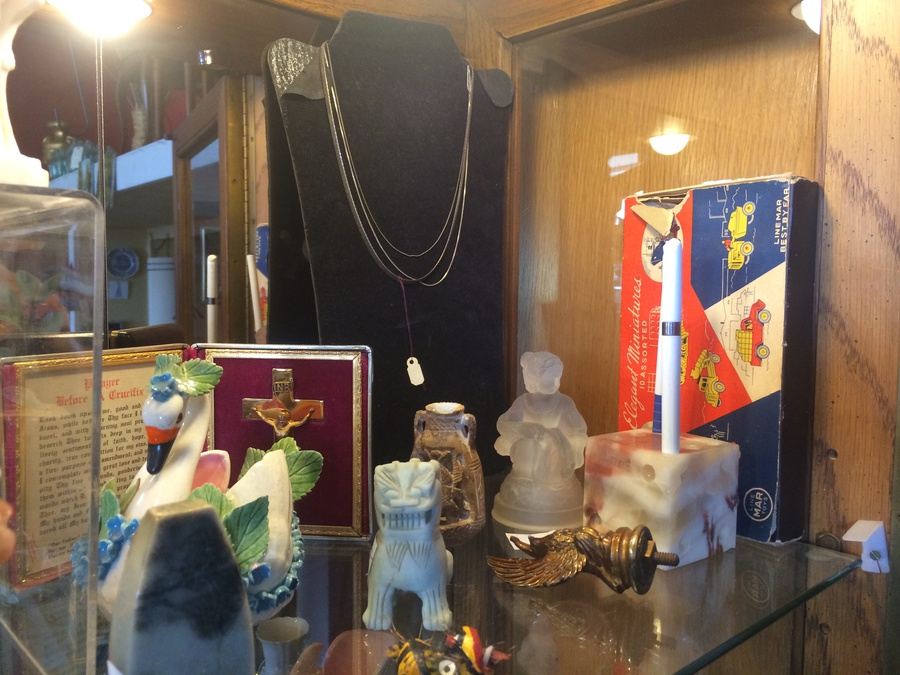 Entire Contents of Tall Display Case Lot (Antique Store Moving) [Photo 11]