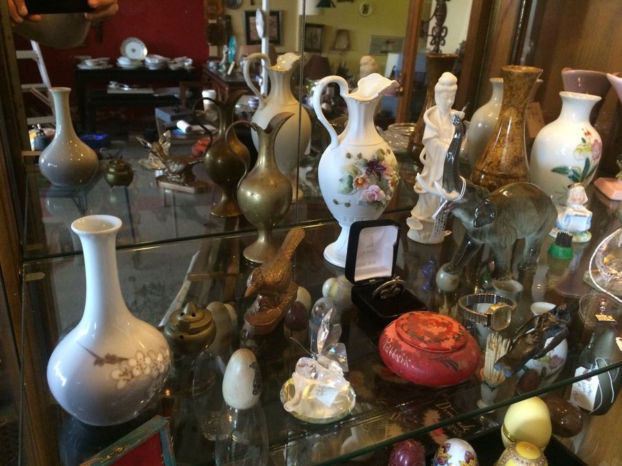Entire Contents of Tall Display Case Lot (Antique Store Moving) [Photo 15]