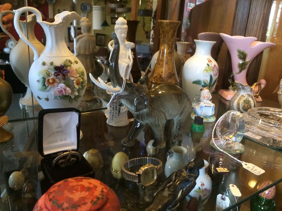 Entire Contents of Tall Display Case Lot (Antique Store Moving) [Photo 16]