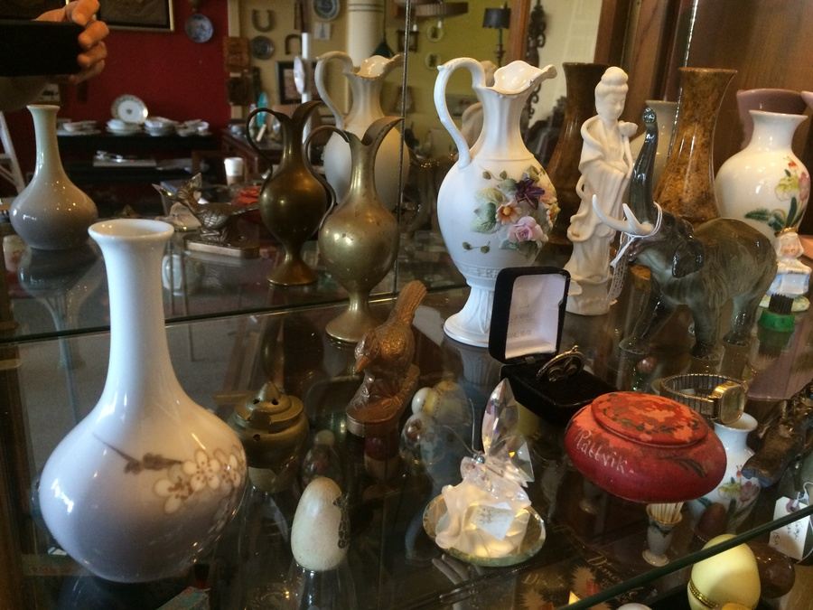 Entire Contents of Tall Display Case Lot (Antique Store Moving) [Photo 14]