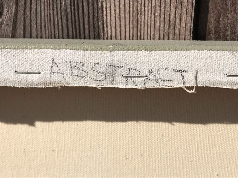 Original Jean Klafs Abstract Expressionist Painting On Canvas Titled 'Abstract' 30 X 40 [Photo 9]