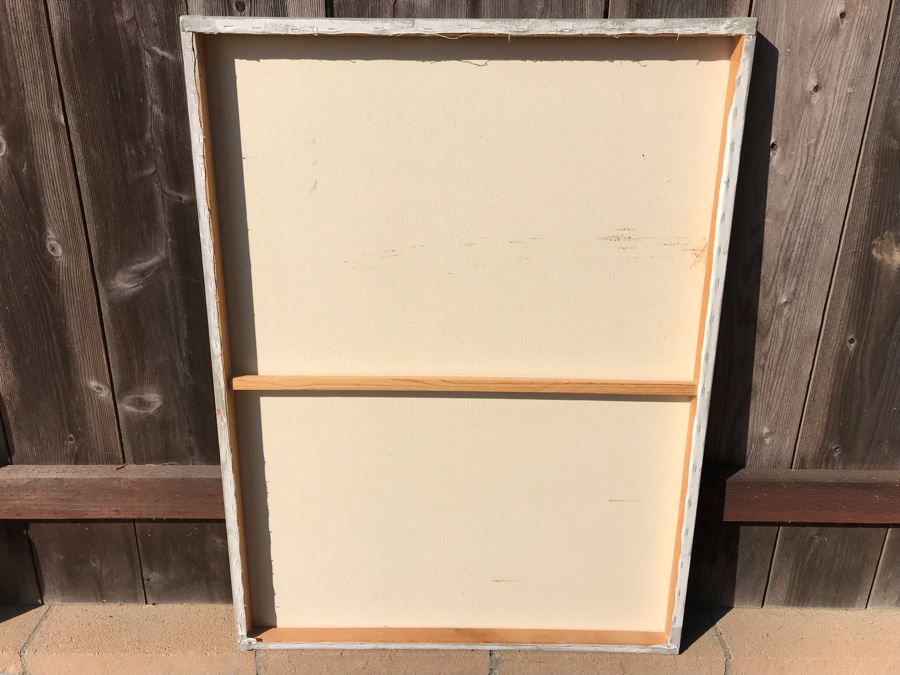 Original Jean Klafs Abstract Expressionist Painting On Canvas Titled 'Abstract' 30 X 40 [Photo 8]