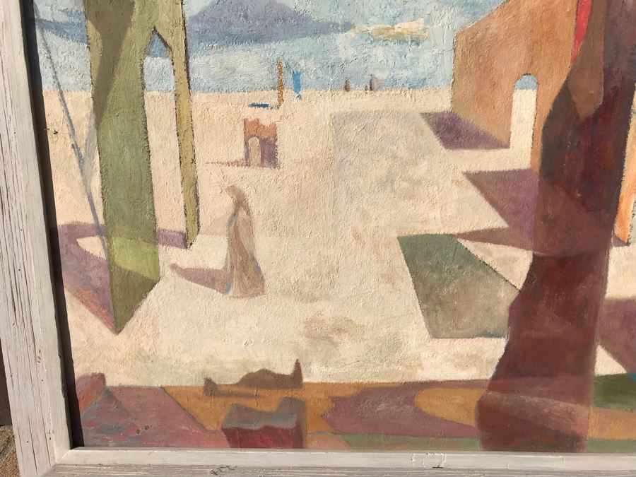 Original Jean Klafs Abstract Expressionist Framed Painting On Board Titled 'Phantasmagoria' 24 X 28 [Photo 6]