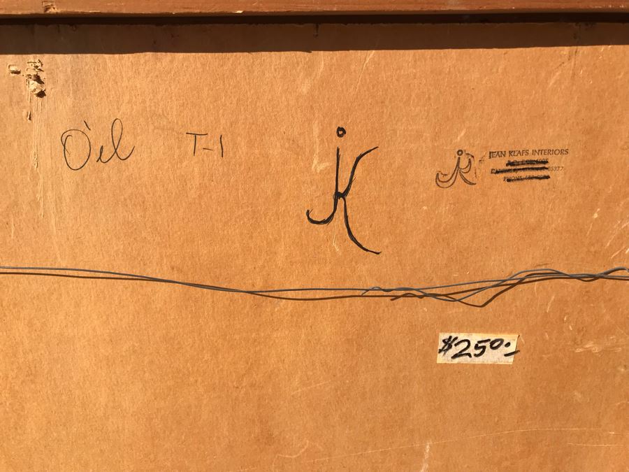 Original Jean Klafs Abstract Expressionist Framed Painting On Board Titled 'Phantasmagoria' 24 X 28 [Photo 12]