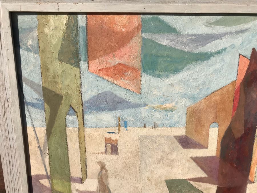 Original Jean Klafs Abstract Expressionist Framed Painting On Board Titled 'Phantasmagoria' 24 X 28 [Photo 7]