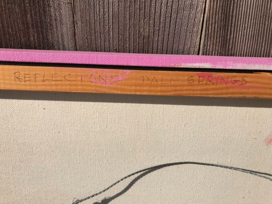 Original Jean Klafs Abstract Expressionist Painting On Canvas Titled 'Reflections' 36 X 24 [Photo 9]