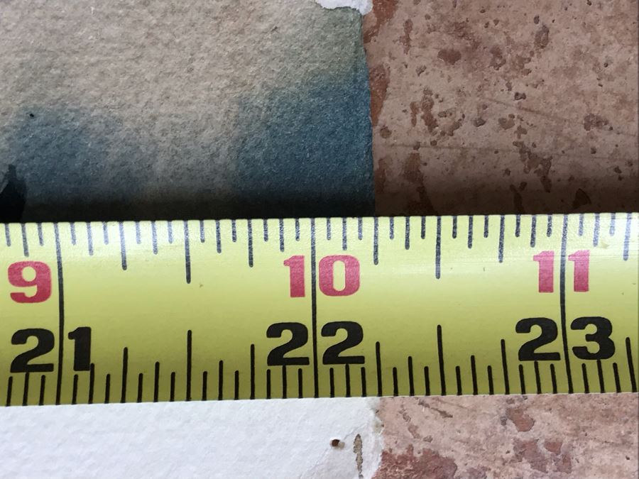 Original William (Bill) Ahrendt Arizona Artist Landscape Watercolor Painting On Paper Signed Titled 'Milk Ranch Rim' 22 X 15 [Photo 7]