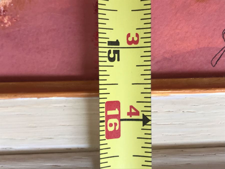 Original Jean Klafs Abstract Expressionist Framed Painting On Paper 20 X 16 [Photo 10]