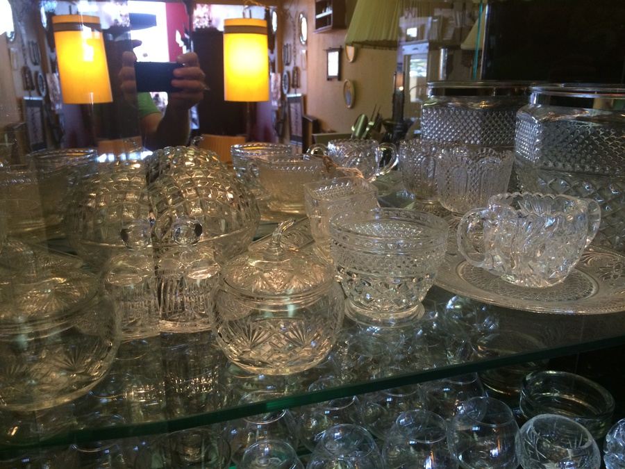 Huge Glass Crystal Lot - Entire Contents of China Cabinet [Photo 15]