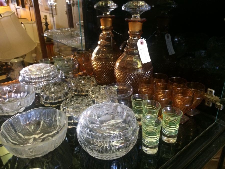 Huge Glass Crystal Lot - Entire Contents of China Cabinet [Photo 2]
