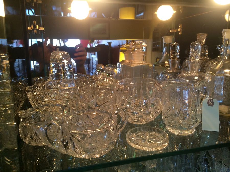 Huge Glass Crystal Lot - Entire Contents of China Cabinet [Photo 3]