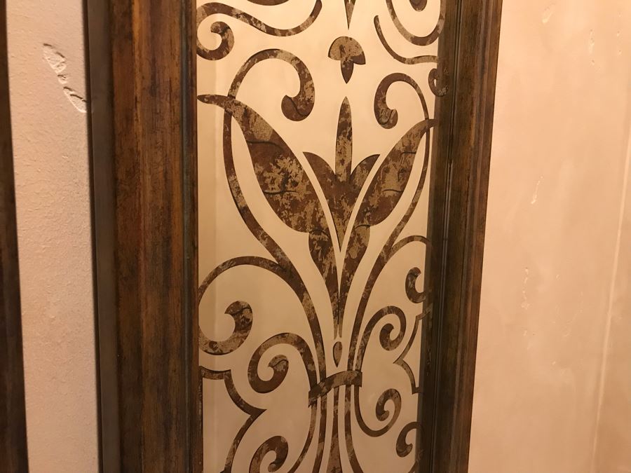 Pair Of Maitland-Smith Designer Wall Mirrors Each Measures 12W X 5'H [Photo 5]