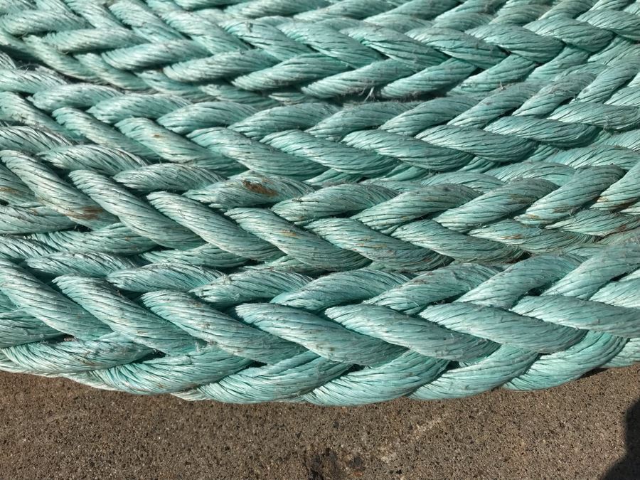 Long Braided Nylon Nautical Rope 50' Long X 1.5' Thick [Photo 7]