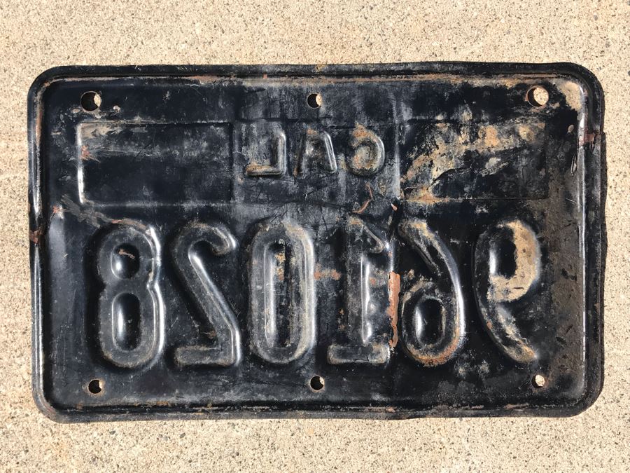 Vintage Sixties California Motorcycle License Plate 8 X 5 [Photo 4]