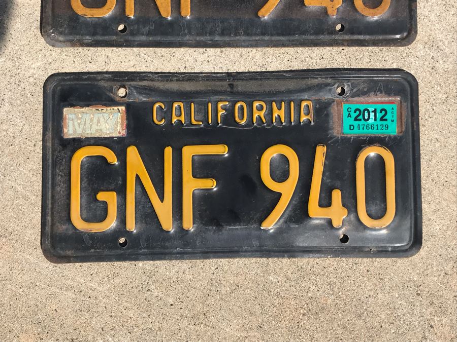 Vintage Sixties California Automotive Car License Plates [Photo 5]