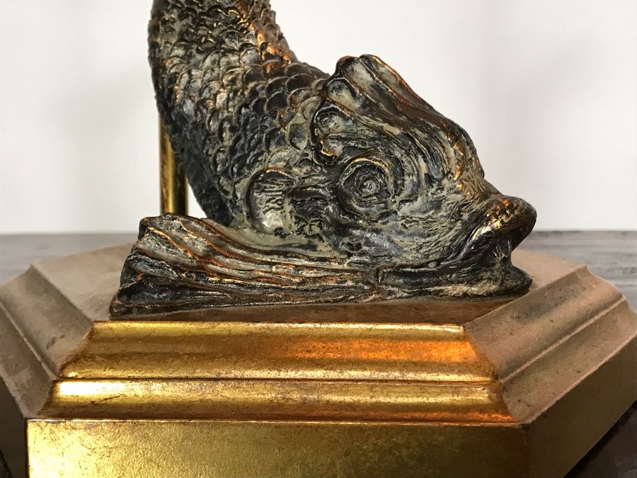 JUST ADDED - Fish Motif Table Lamp 23H [Photo 5]