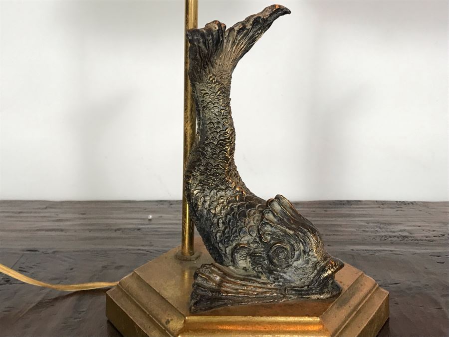 JUST ADDED - Fish Motif Table Lamp 23H [Photo 4]