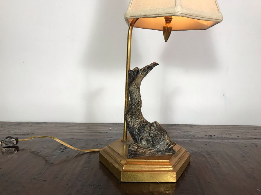 JUST ADDED - Fish Motif Table Lamp 23H