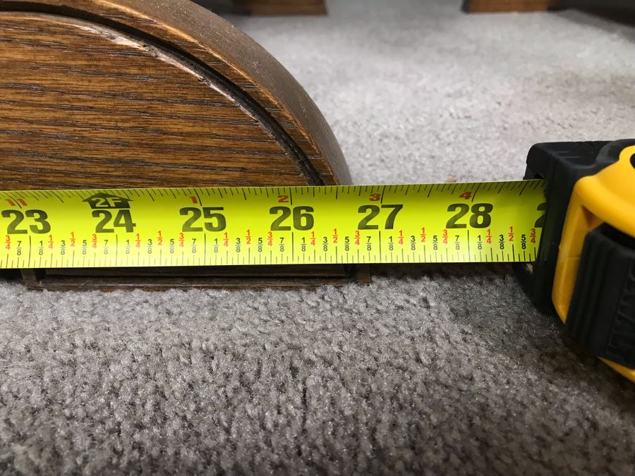 JUST ADDED - Pair Of Custom Made Hand Carved Oak Wooden Filing Cabinets 27W X 28D X 29.5H [Photo 14]