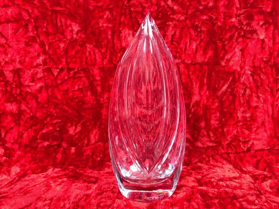 JUST ADDED - Baccarat France Crystal Vase 7H X 3W [Photo 2]